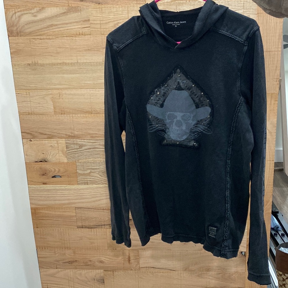 Black Calvin Klein hoodie.